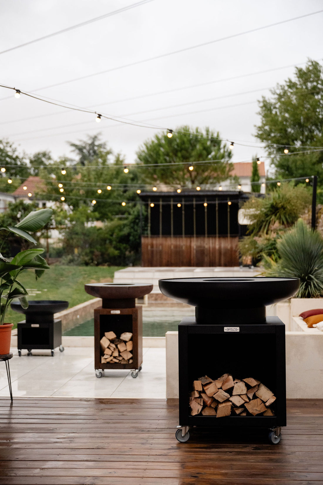 Brasero noir ou corten?