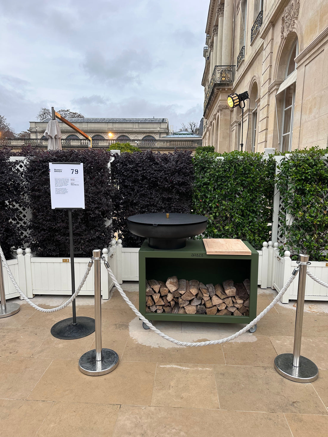 Nos braséros Braza à l'Elysée